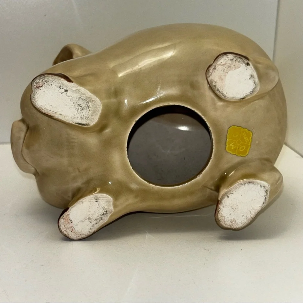 Otagiri OMC Japan vintage ceramic piggy bank /coin bank with adorable expression - Picture 6 of 8